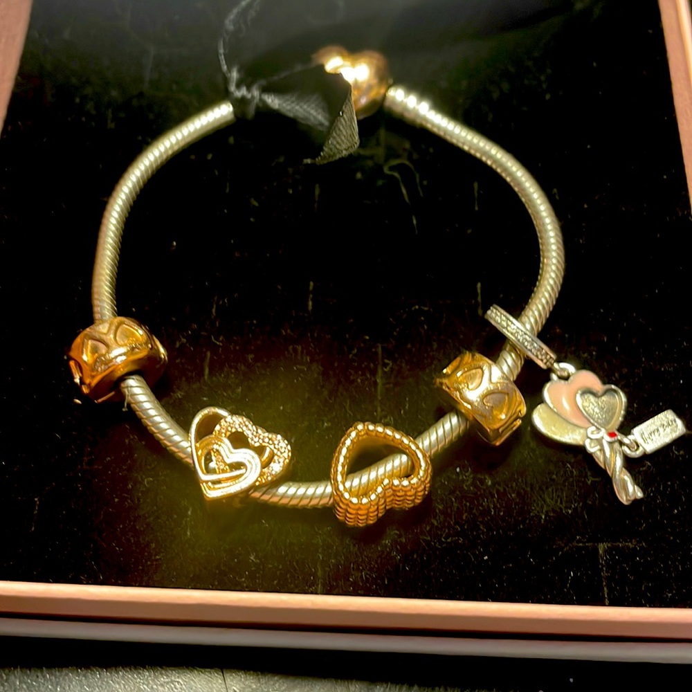 Pandora bracelet and charms